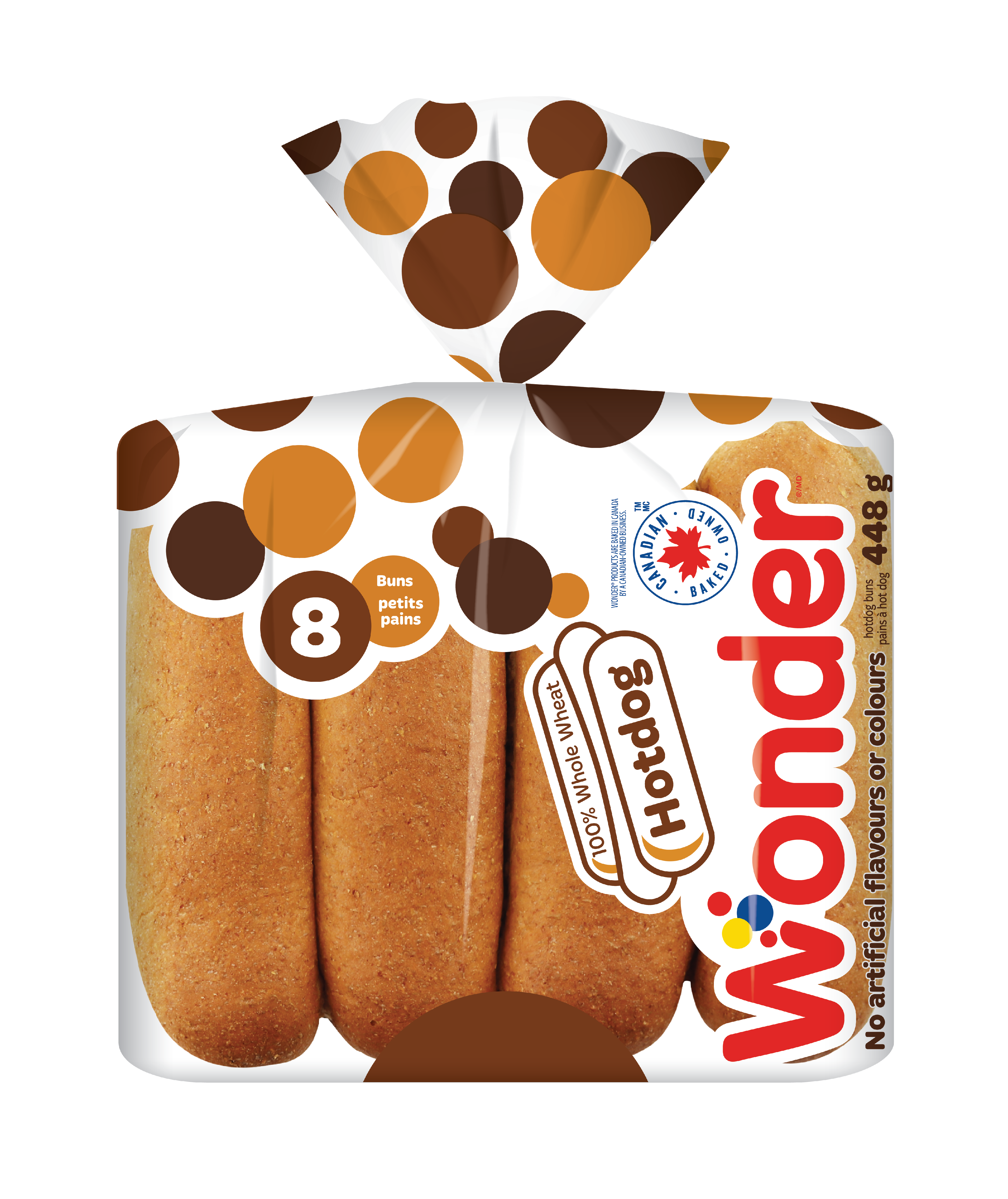 100% Whole Wheat Hotdog Buns 8pk – Wonderbreads