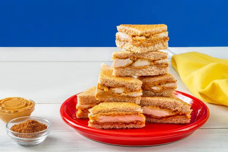 5 Spice Chicken and Peanut Butter Towers