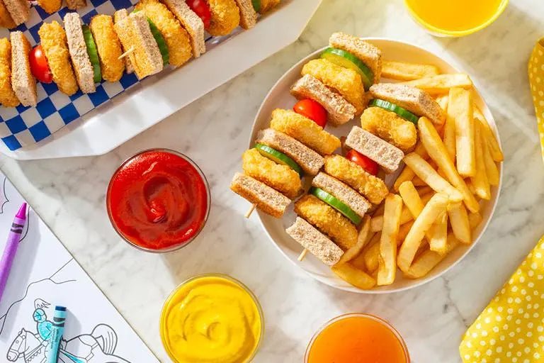 Kid Friendly Chicken Sandwich on a Stick