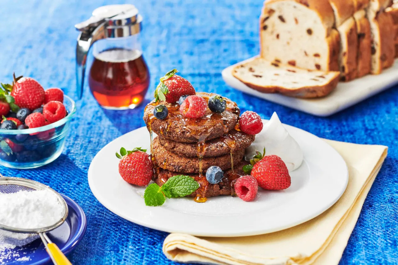 Cinnamon Raisin French Toast Pancakes