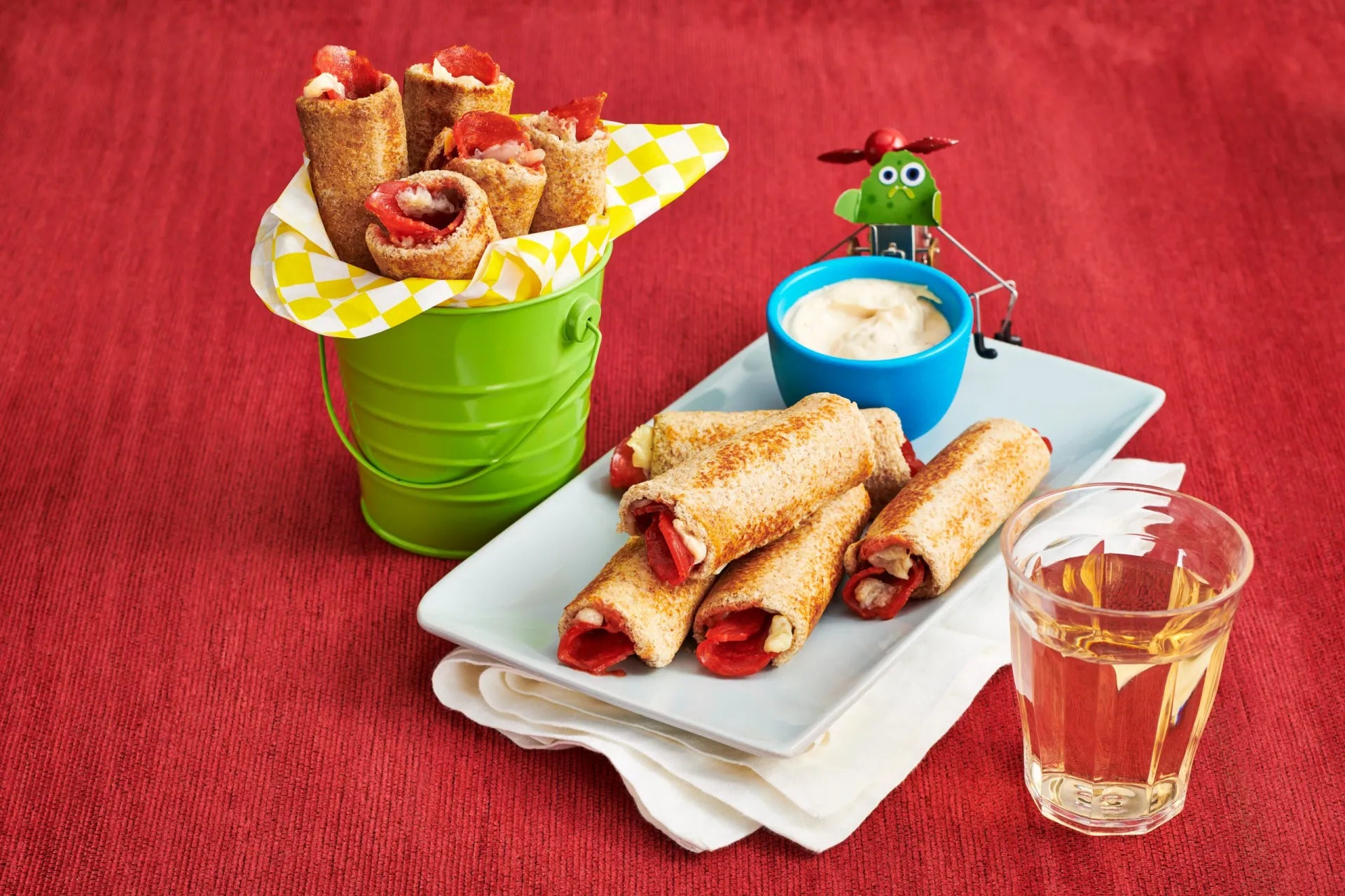 Grilled Cheese Pizza Rollups