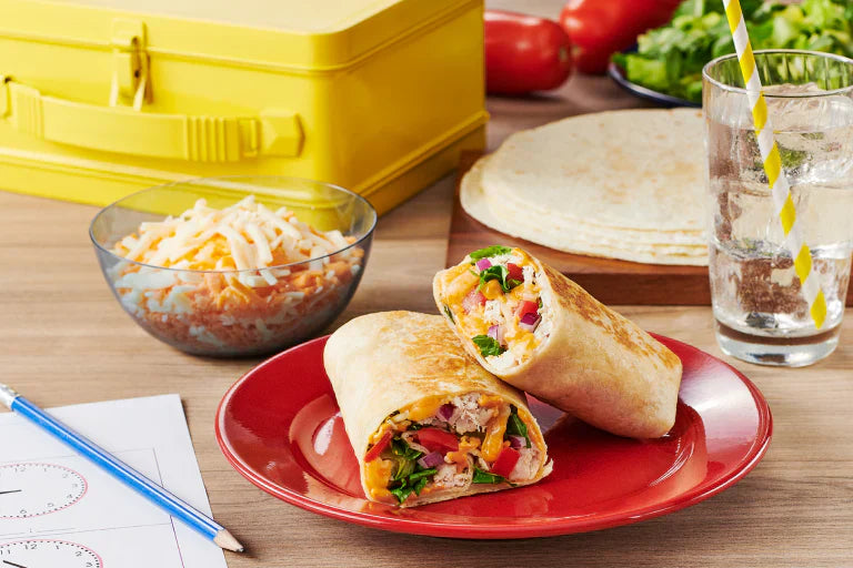 Last Night’s Leftover Shredded Chicken Wrap