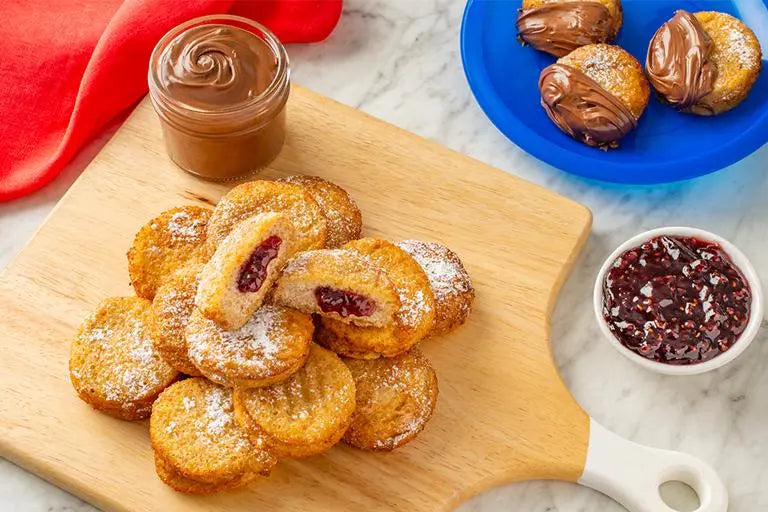 Nutella and Raspberry Mini Donuts