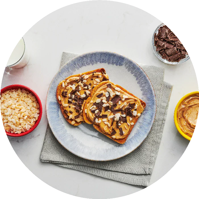 PB & Chocolate Krispy Sandwich