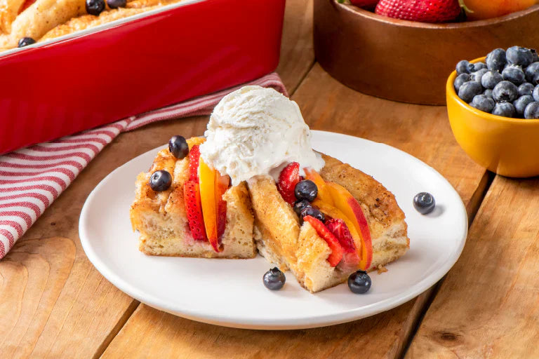 Quick and Easy Stuffed Summer Bread Pudding