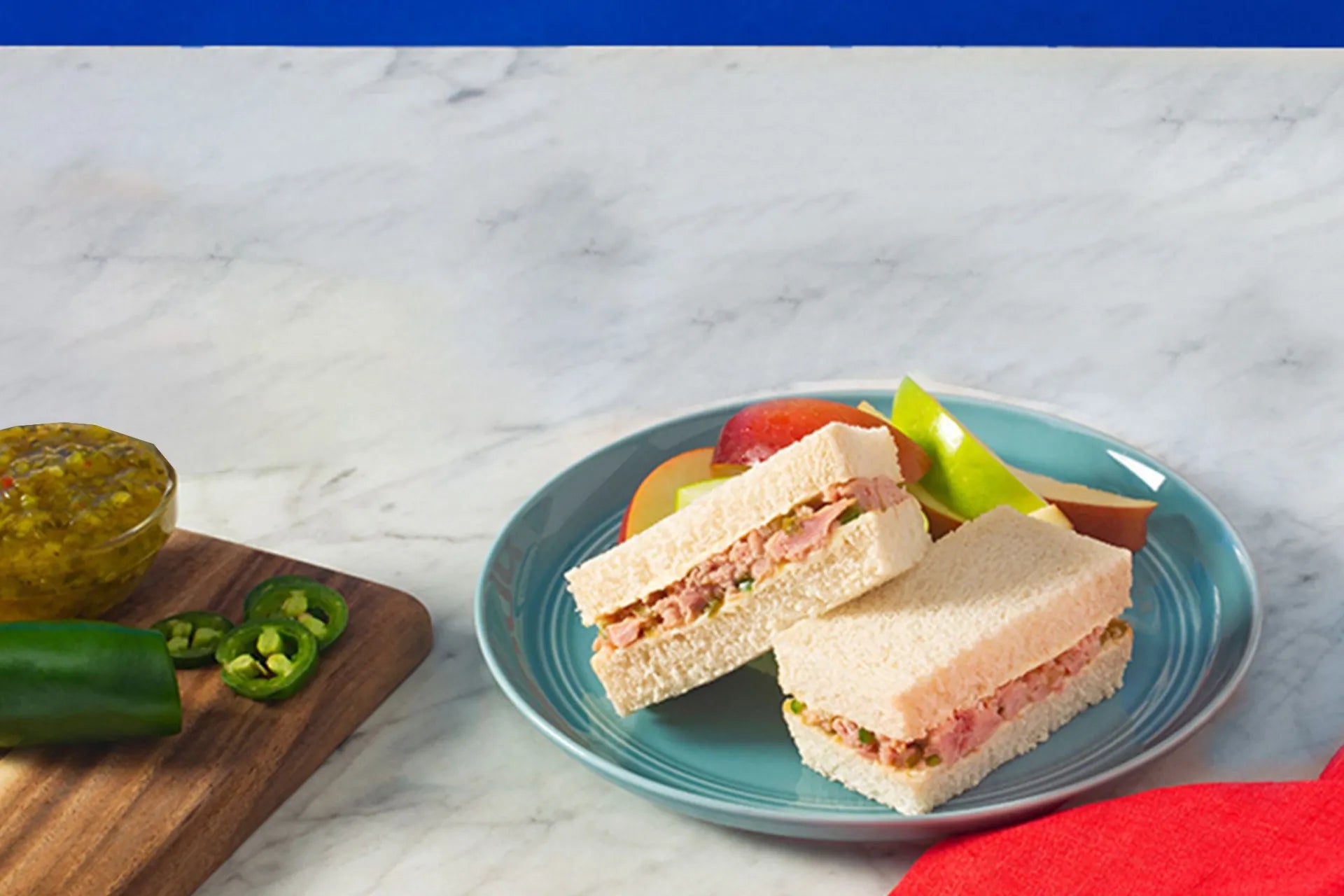 Spicy Ham and Relish Soldiers