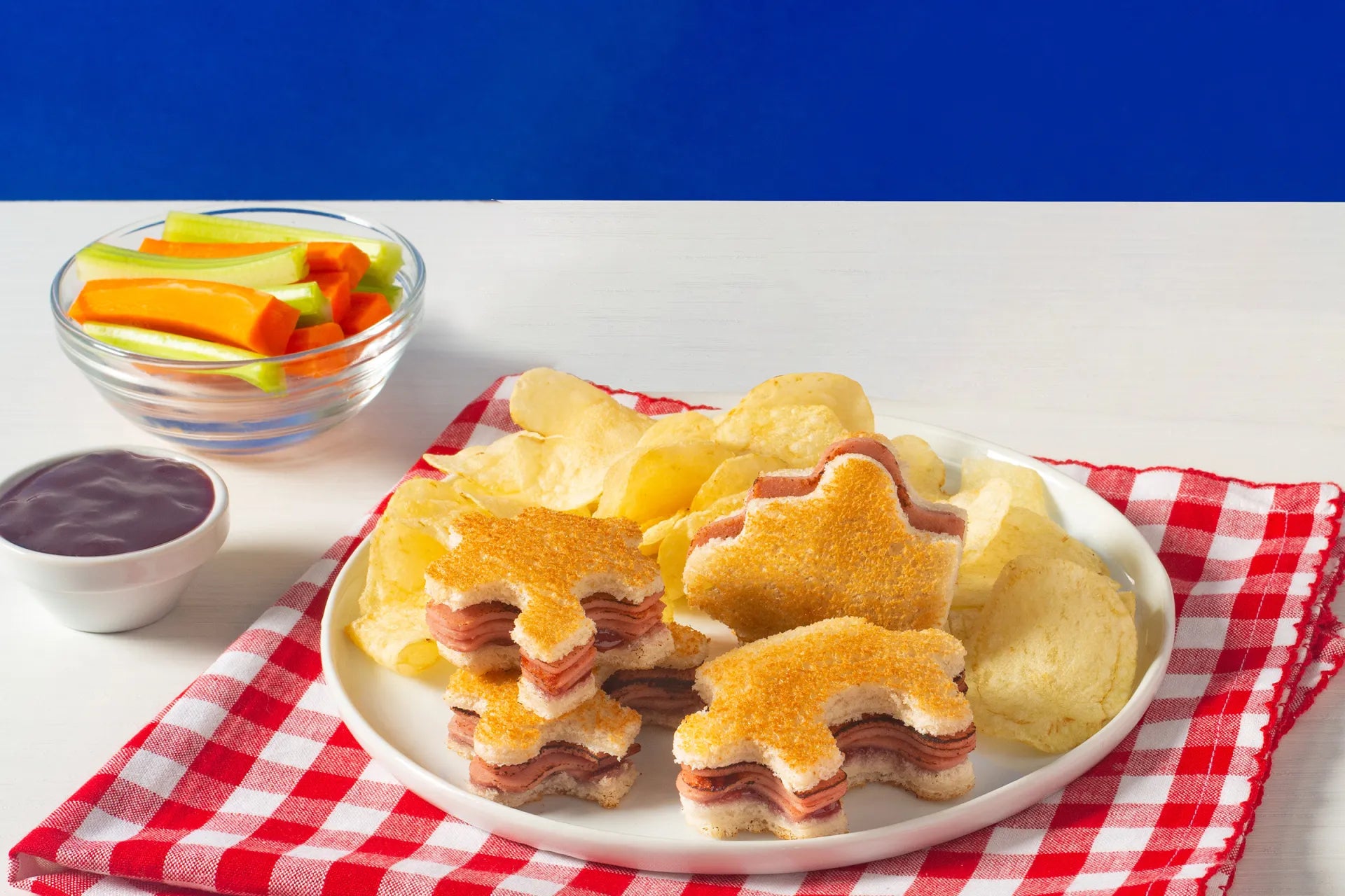 Butter Fried Bologna & Raspberry Jam Puzzle Bites