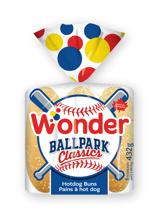 Pack of Wonder Ballpark Classics hotdog buns