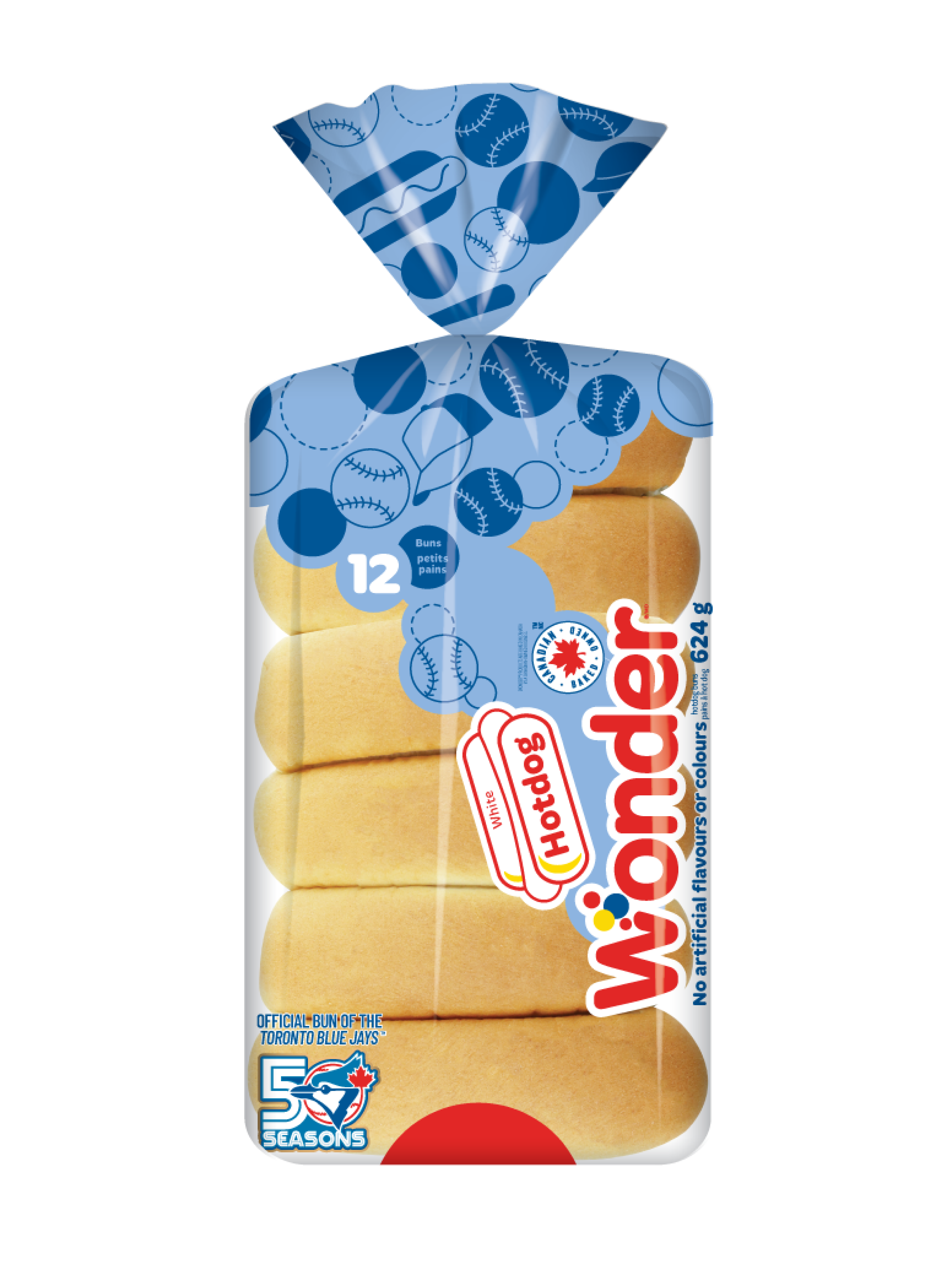 White Hotdog Buns 12pk