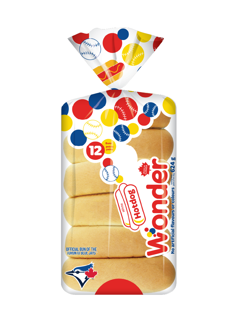White Hotdog Buns 12pk