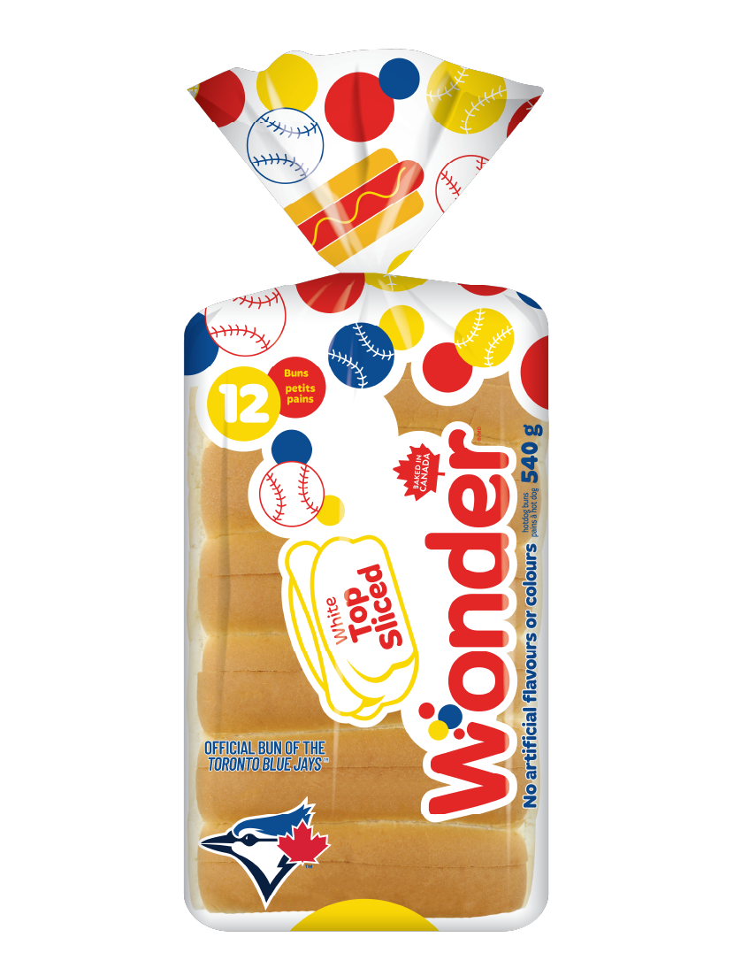 White Topslice Hotdog Buns 12pk