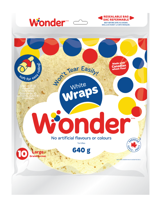 White Large Wraps 10pk