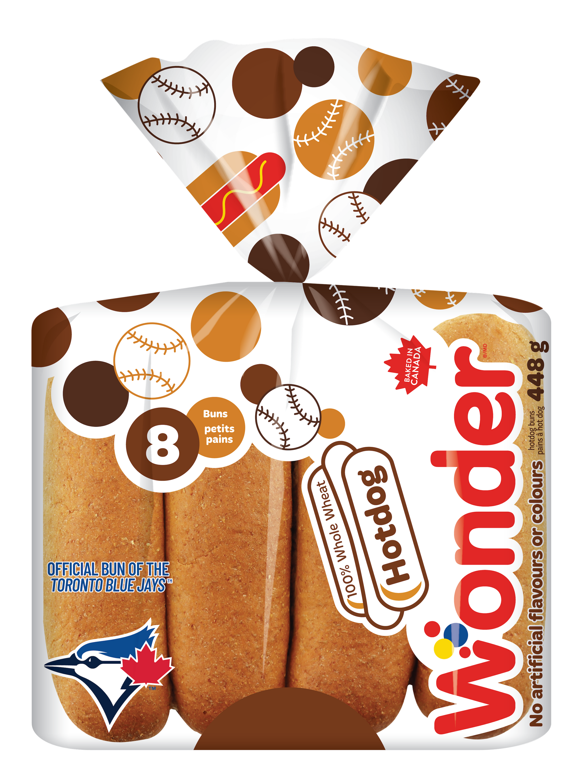 100% Whole Wheat Hotdog Buns 8pk