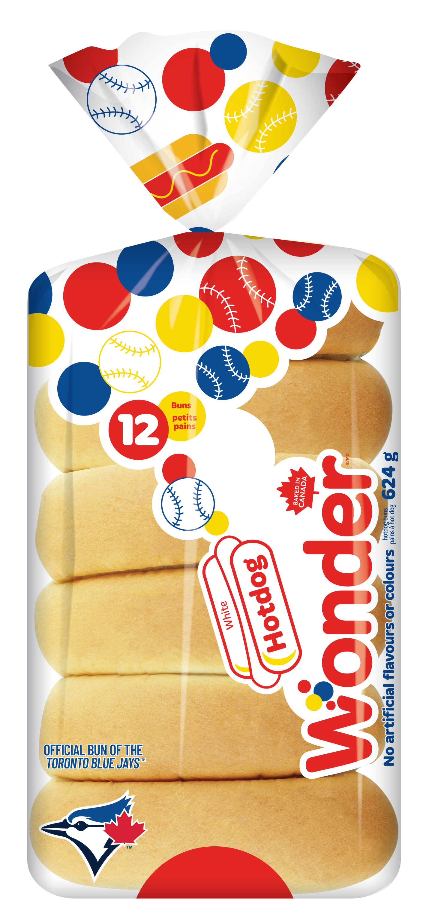 White Hotdog Buns 12pk