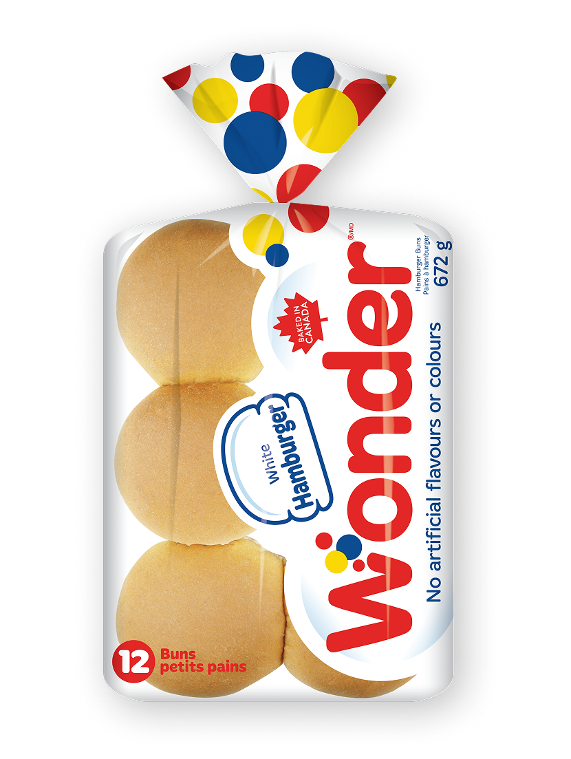 White Hamburger Buns 12pk