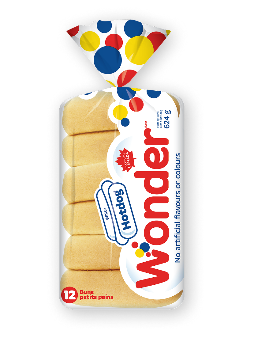 White Hotdog Buns 12pk